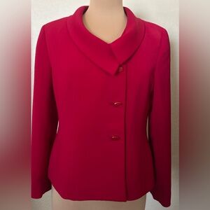 Le Suit Vibrant Red Women's Blazer